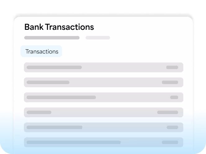 Bank transactions reconciled inside the PMS.